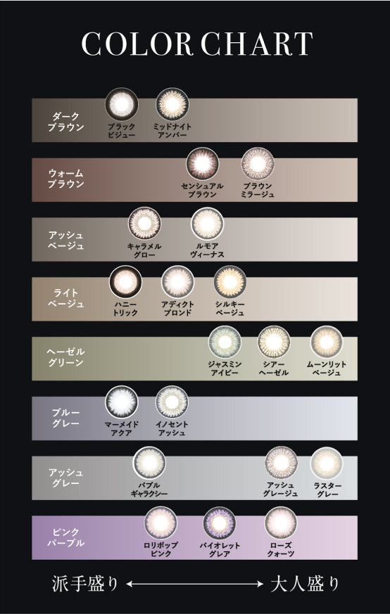 ラヴェール ワンデー 10枚入り Line up