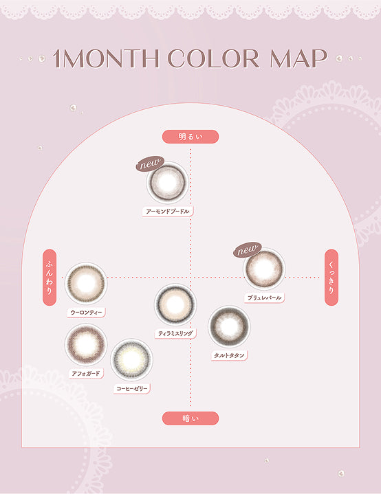 フェリアモ 1month 2枚入り Line up